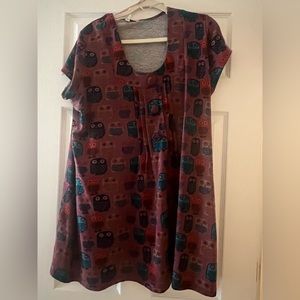 Short sleeve owl tunic